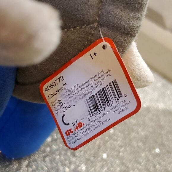 GUND Blue Plush Dinosaur  - Picture 4 of 6